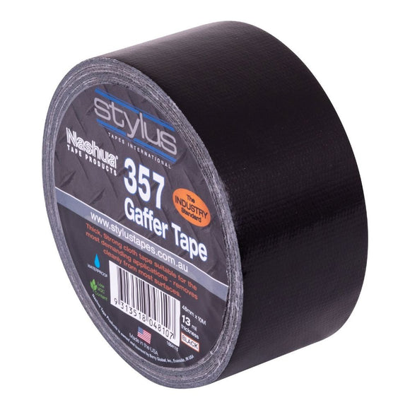 Nashua 357 Gaffer Tape - 48mm X 10M - Black - Pack and Stick