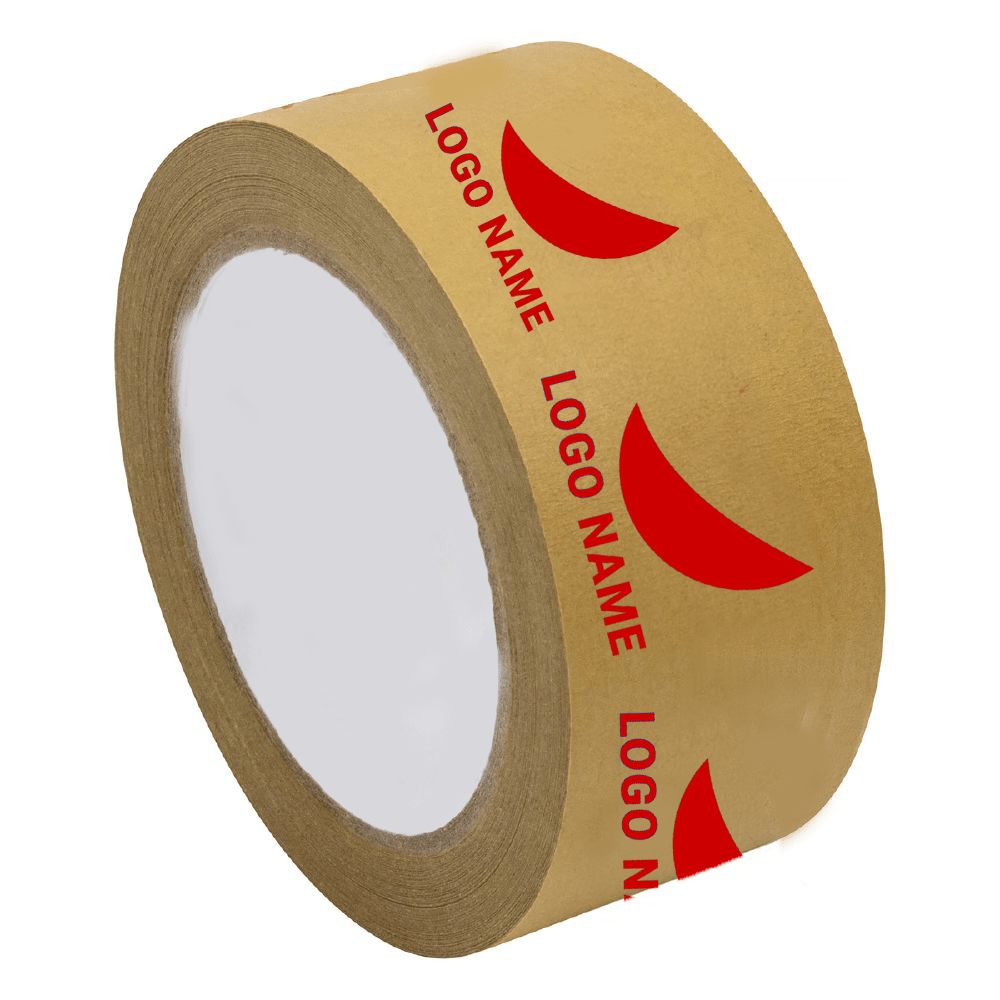 Custom Printed Kraft Paper Packaging Tape - 48mm x 48M - Most Popular - 1 - Pack and Stick