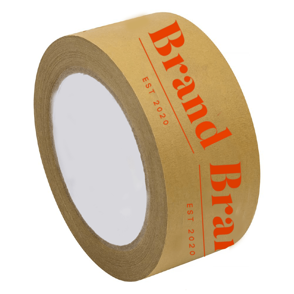 Custom Printed Kraft Paper Packaging Tape - 48mm x 48M - Most Popular - 1 - Pack and Stick