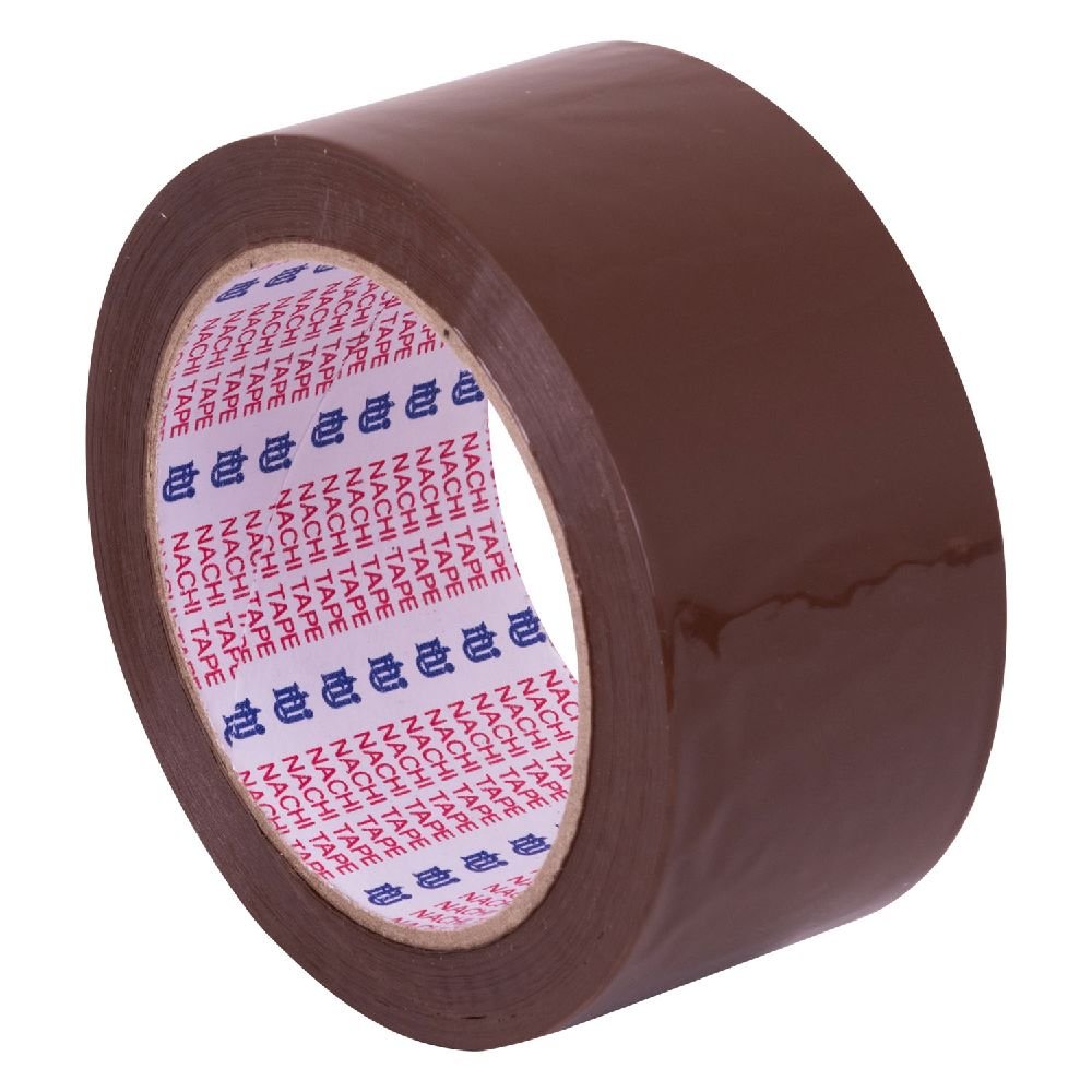 Nachi PP101 Clear Acrylic Packaging Tape - 48mm X 50m - Brown - Pack and Stick