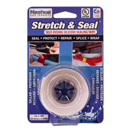 Nashua 386 Stretch & Seal Tape - 25MM X 3.04M - Clear - Pack and Stick