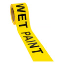Stylus 2770 Barricade Tape - 72mm X 100m - 'Wet Paint' - Pack and Stick
