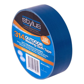 Stylus 314 Render's Blue Outdoor Cloth Masking Tape - 36MM X 25M - Pack and Stick