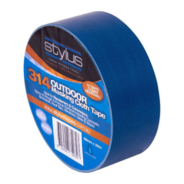 Stylus 314 Render's Blue Outdoor Cloth Masking Tape - 48MM X 25M - Pack and Stick