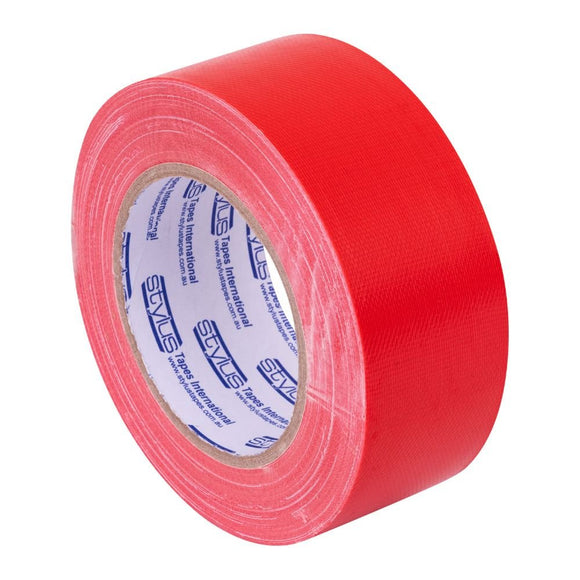 Stylus 370 General Purpose Cloth Tape - 48MM X 25M - Red - Pack and Stick