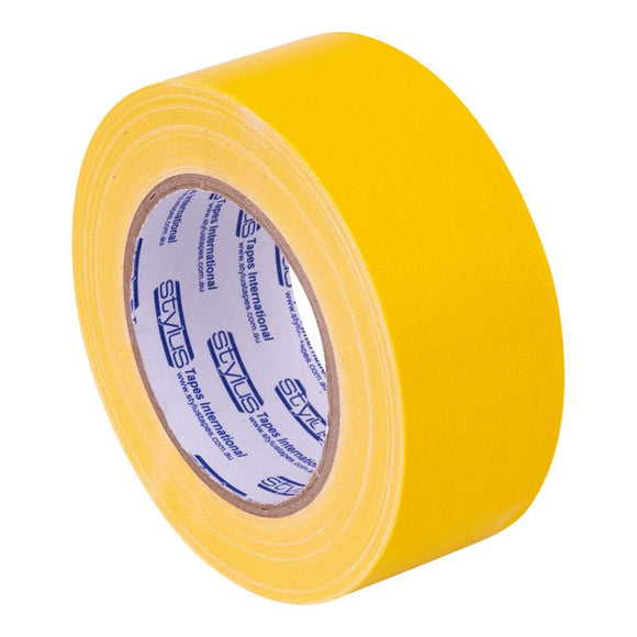 Stylus 370 General Purpose Cloth Tape - 48MM X 25M - Yellow - Pack and Stick