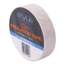 Stylus 520 Electrical Insulation Tape - 18MM X 20M - White - Pack and Stick