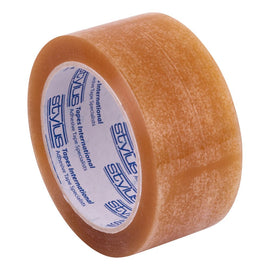 Stylus PP202 Natural Rubber Packaging Tape - 48mm x 75m - Transparent - Pack and Stick