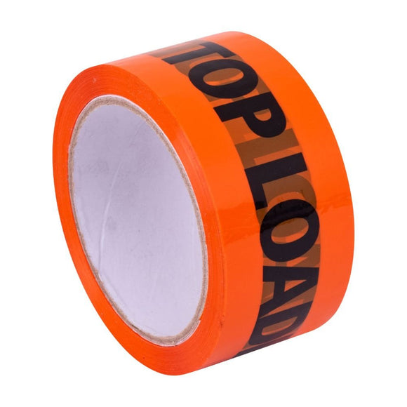 Stylus SP101 Top Load Only Packaging Tape - 48MM X 66M - Black on Fluoro Orange - Pack and Stick