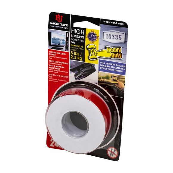 Nachi 4610C High Bond Double Sided Tape - Clear - 24MM X 2M X 1.0MM - Pack and Stick