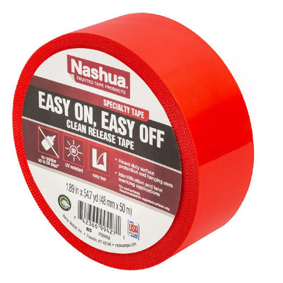 Nashua 767UV Red PE Tape - 48MM X 50M - Red - Pack and Stick