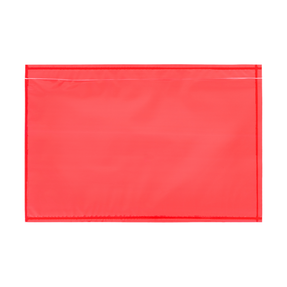 Plain Self - Adhesive Plastic Packaging Envelope - 165mm X 115mm - 1000 Pack - Red - Pack and Stick