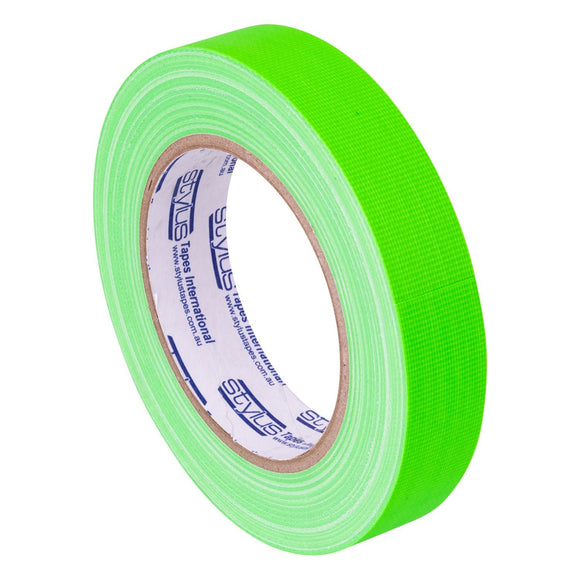 Stylus 3702 Fluoro Cloth Tape - 24MM X 25M - Green - Pack and Stick