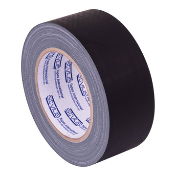 Stylus 3810 Matte Cloth Tape - 48mm X 25m - Black - Pack and Stick