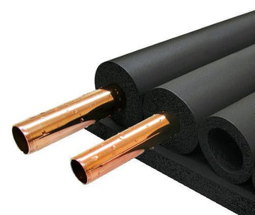 Supermax NBR Pipe Insulation Foam 2m Tubes - CLEARANCE SALE - 10mm (3/8") Wall Thickness - 6mm (1/4") ID - Pack and Stick