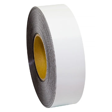 White Magnetic Tape - 50MM X 30M X 0.68MM - Pack and Stick